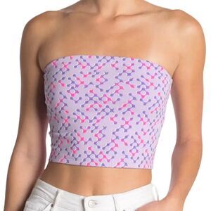BP. Purple Geo Paint Tube Top XS